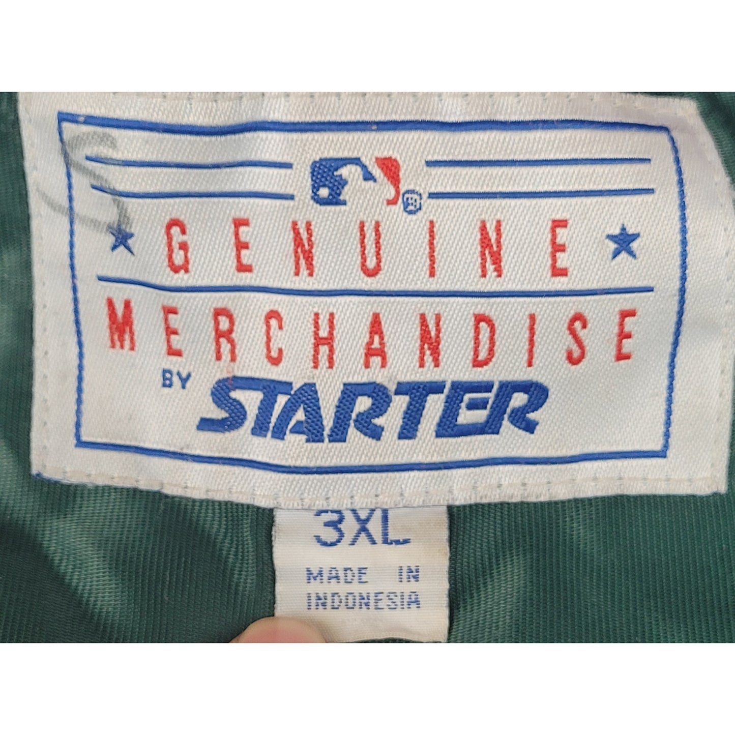 Vintage 90s Starter Jacket Green Satin Philadelphia Phillies Men's Sz 3XL | Rare