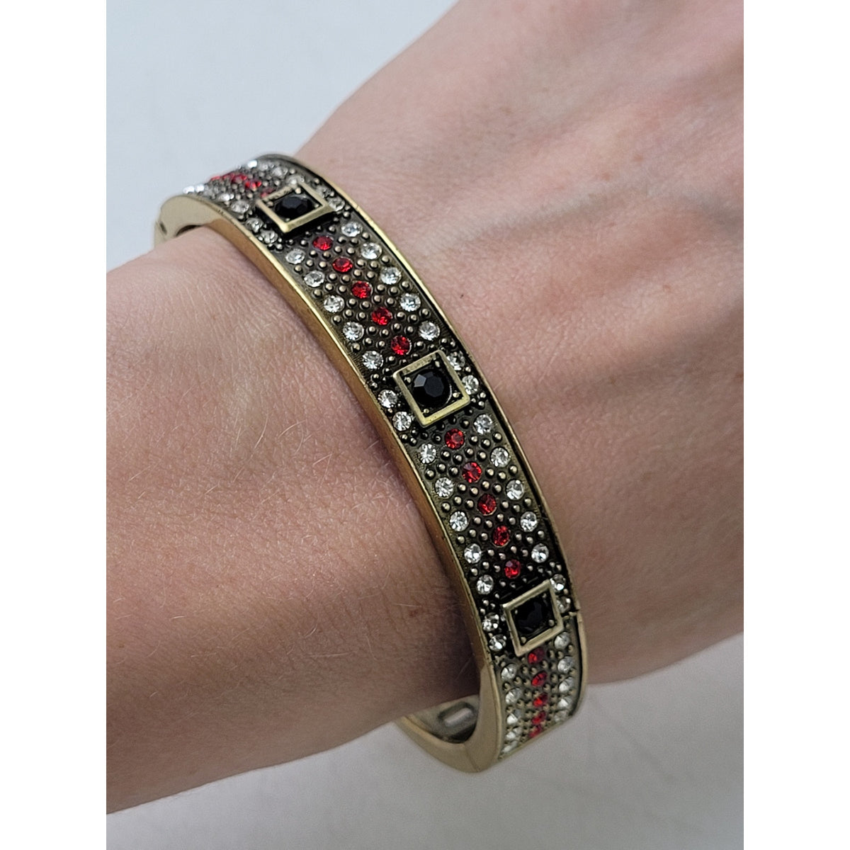 Heidi Daus Divinely Deco Rhinestone Bronze-Tone Bracelet, Watch & Ring Mixed Set