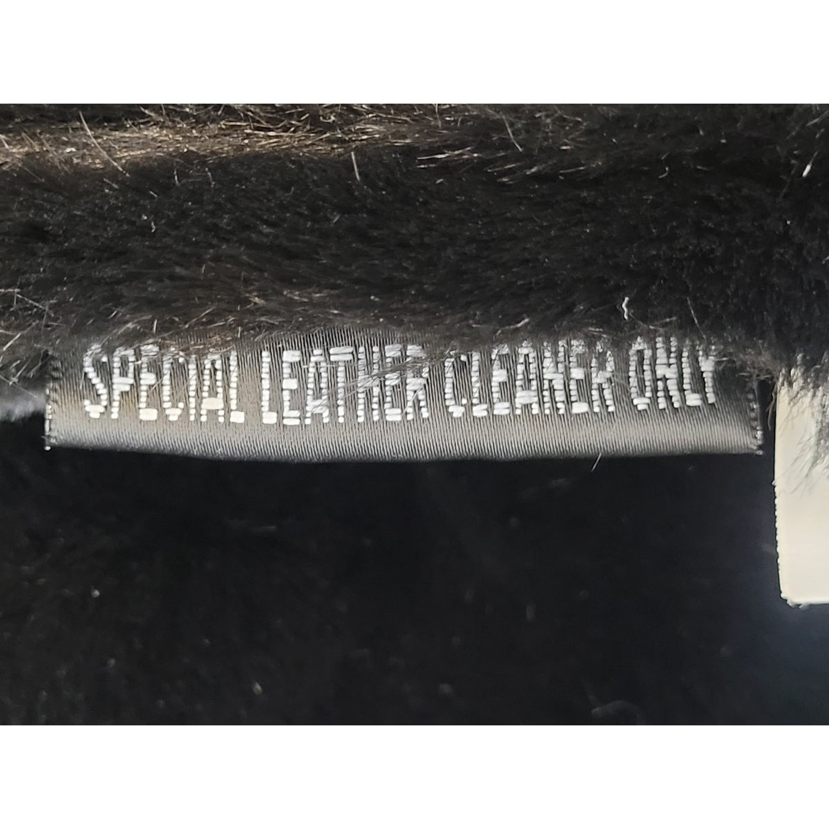 Vintage Wilsons Leather Black Leather Hooded Fur-Lined Jacket w Belt Sz L