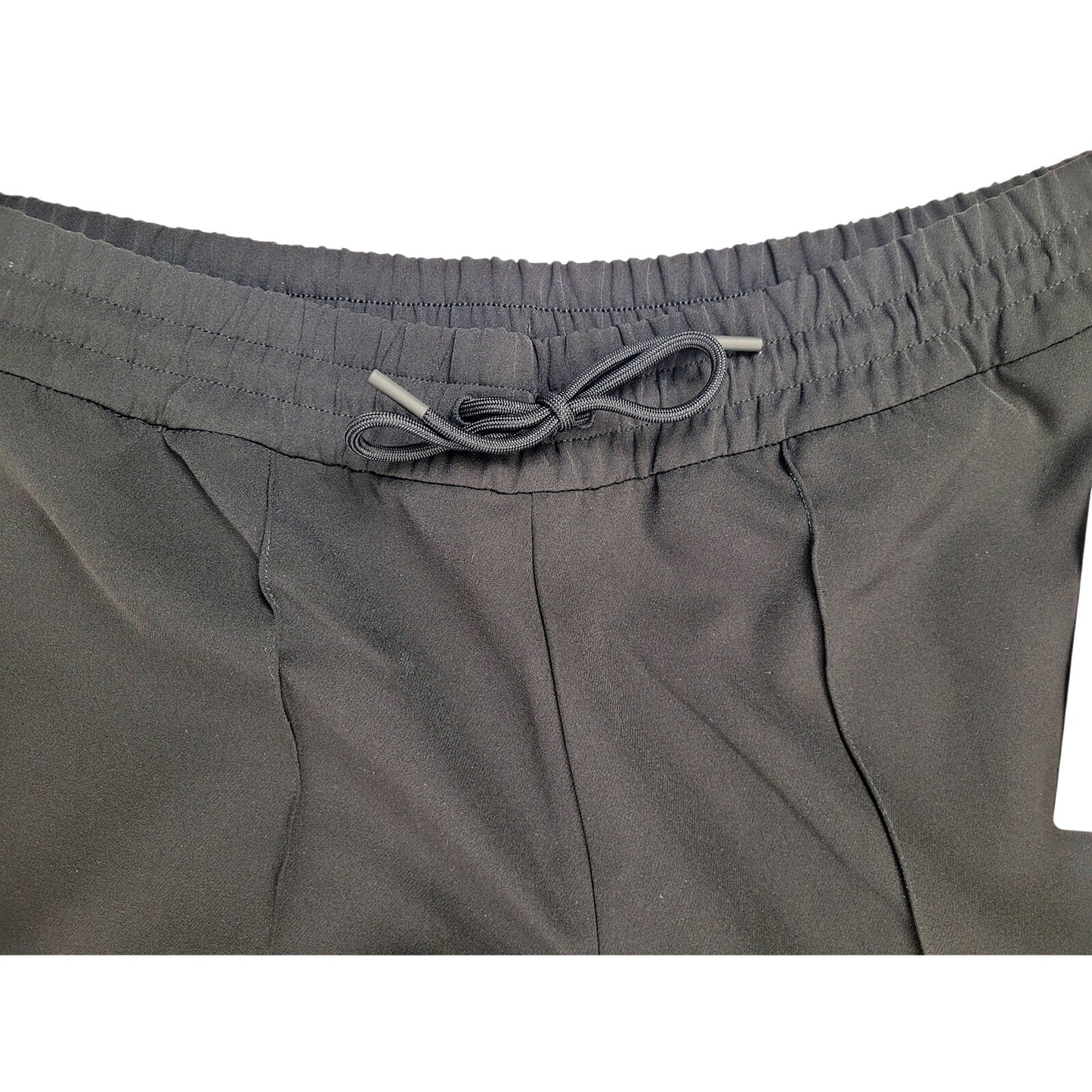 Athleta Black Athleisure Straight Leg Drawstring Endeavor Pants Sz L NWT