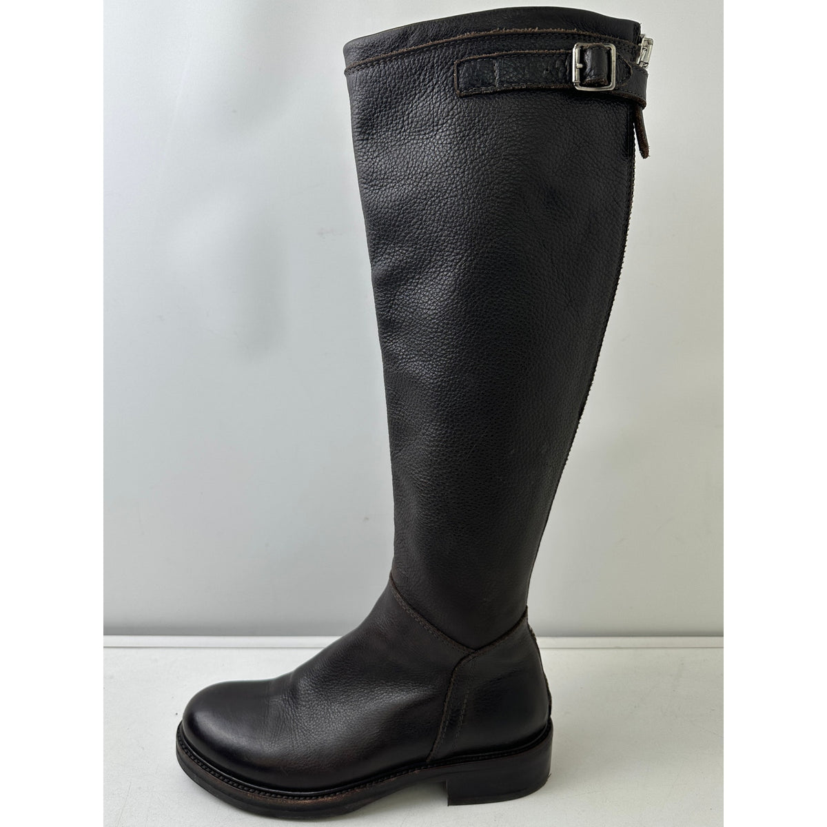 Alexandra Roma Italian Leather Knee-High Riding Boots Women's Sz EU  37 / US 7