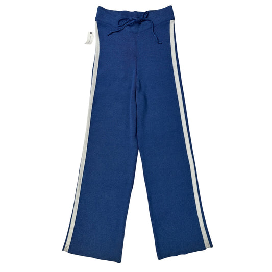 Maeve by Anthropologie Blue Knit Side-Stripe Track Pants Women's Sz S