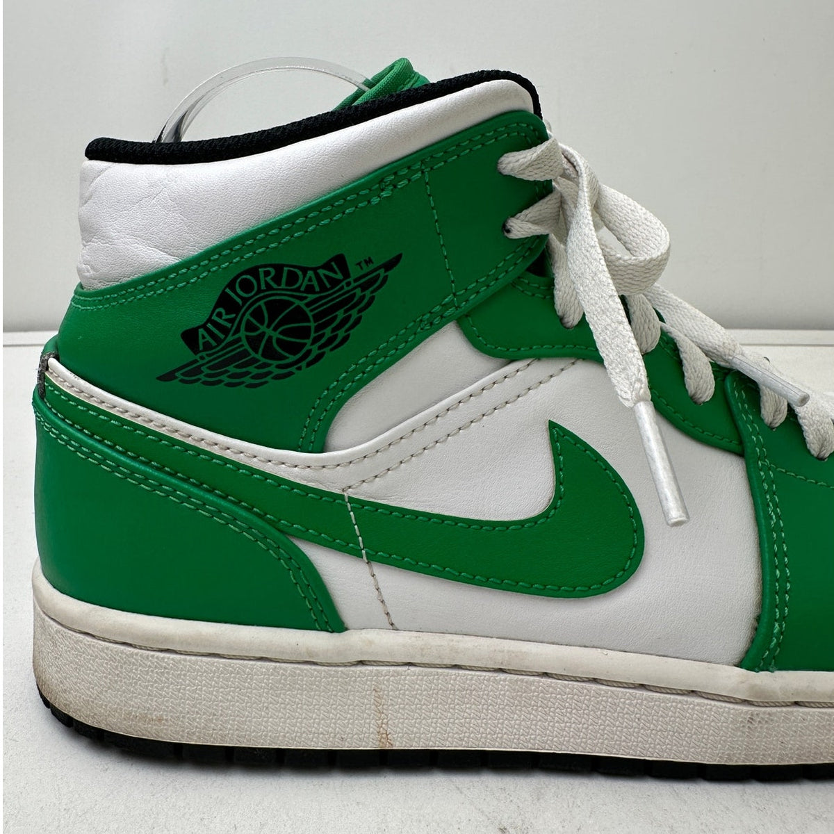 Nike Air Jordan 1 Mid Lucky Green Sneakers Men's Sz 9