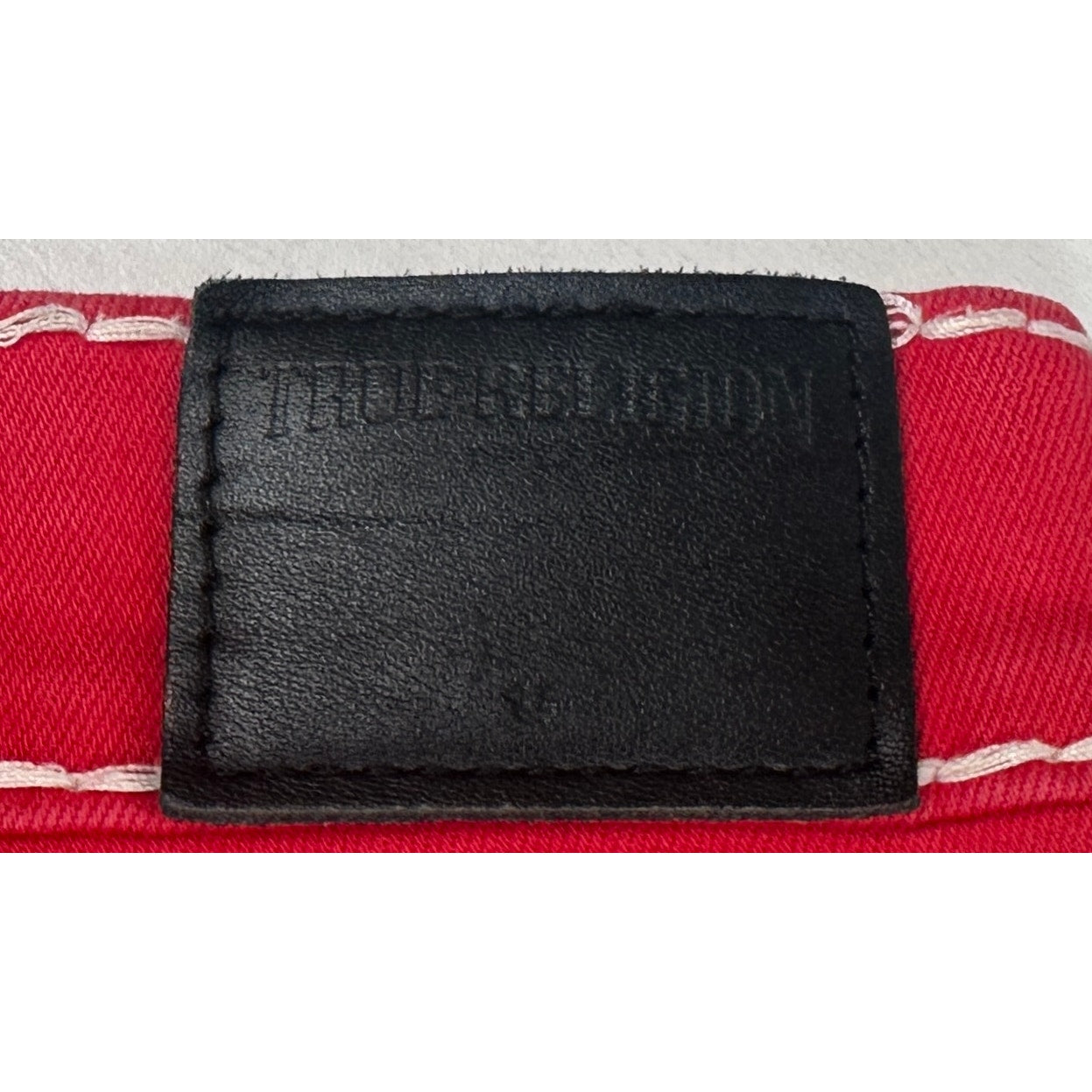 True Religion Red Casey Low Rise Super Skinny Jeans Women's Sz 24
