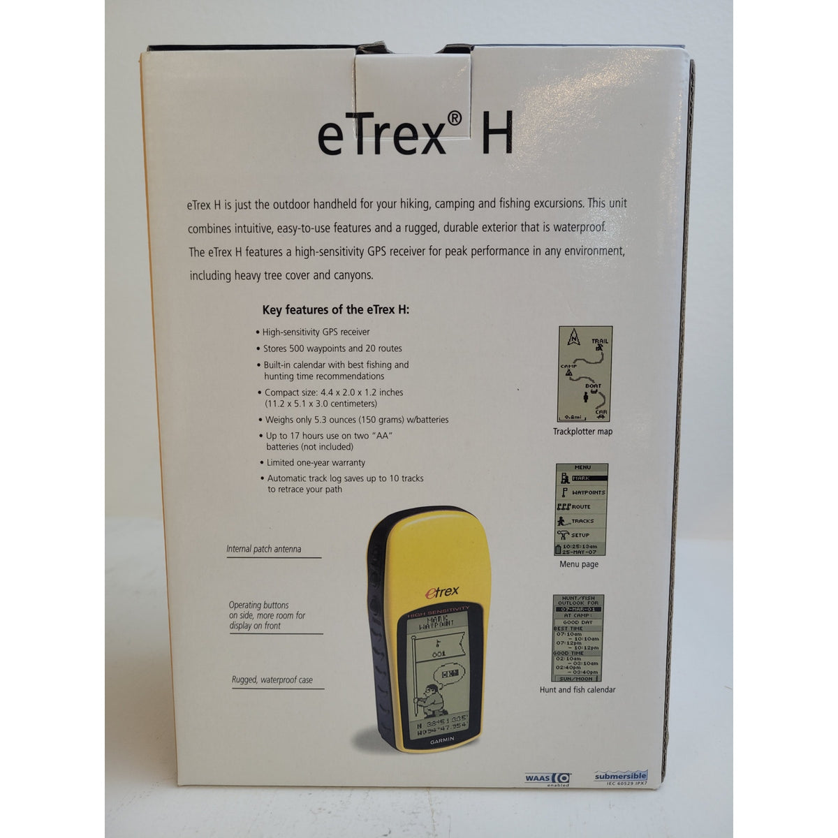 Garmin eTrex H Handheld GPS Receiver Yellow | New in Open Box
