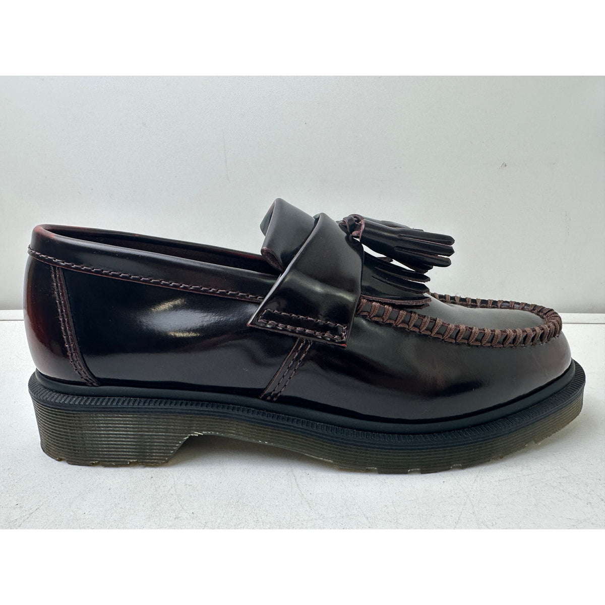 Dr. Martens Adrian Tassel Loafers in Cherry Red Arcadia Women's Sz 7