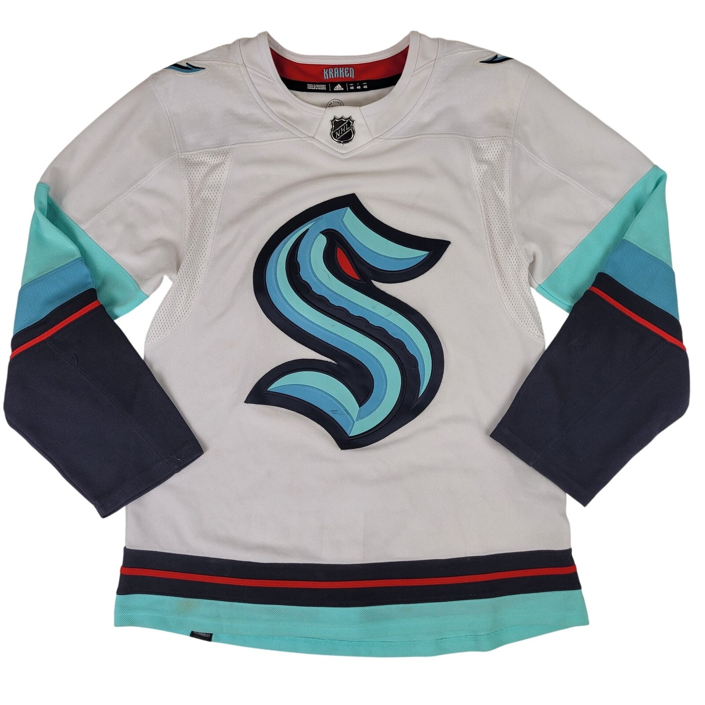 adidas Authentic Primegreen Seattle Kraken Hockey Jersey Men's Sz 46