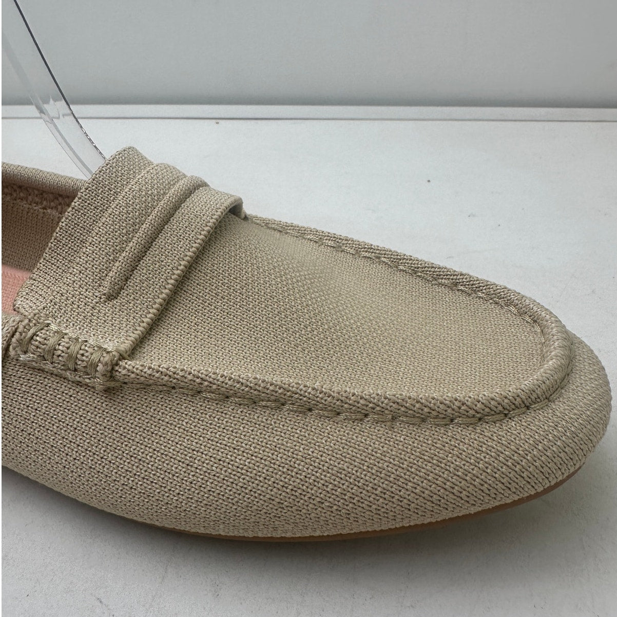 Rothy's The Driver Beige Knit Slip-On Loafers Women's Sz 10.5
