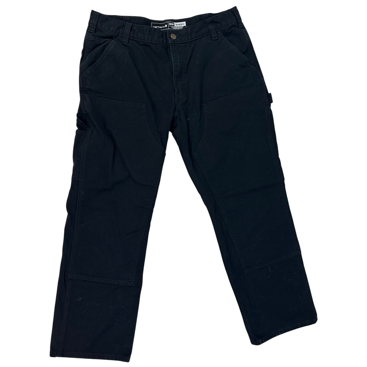 Carhartt Black Rugged Flex Double-Front Duck Utility Work Pants Men's Sz 36x30