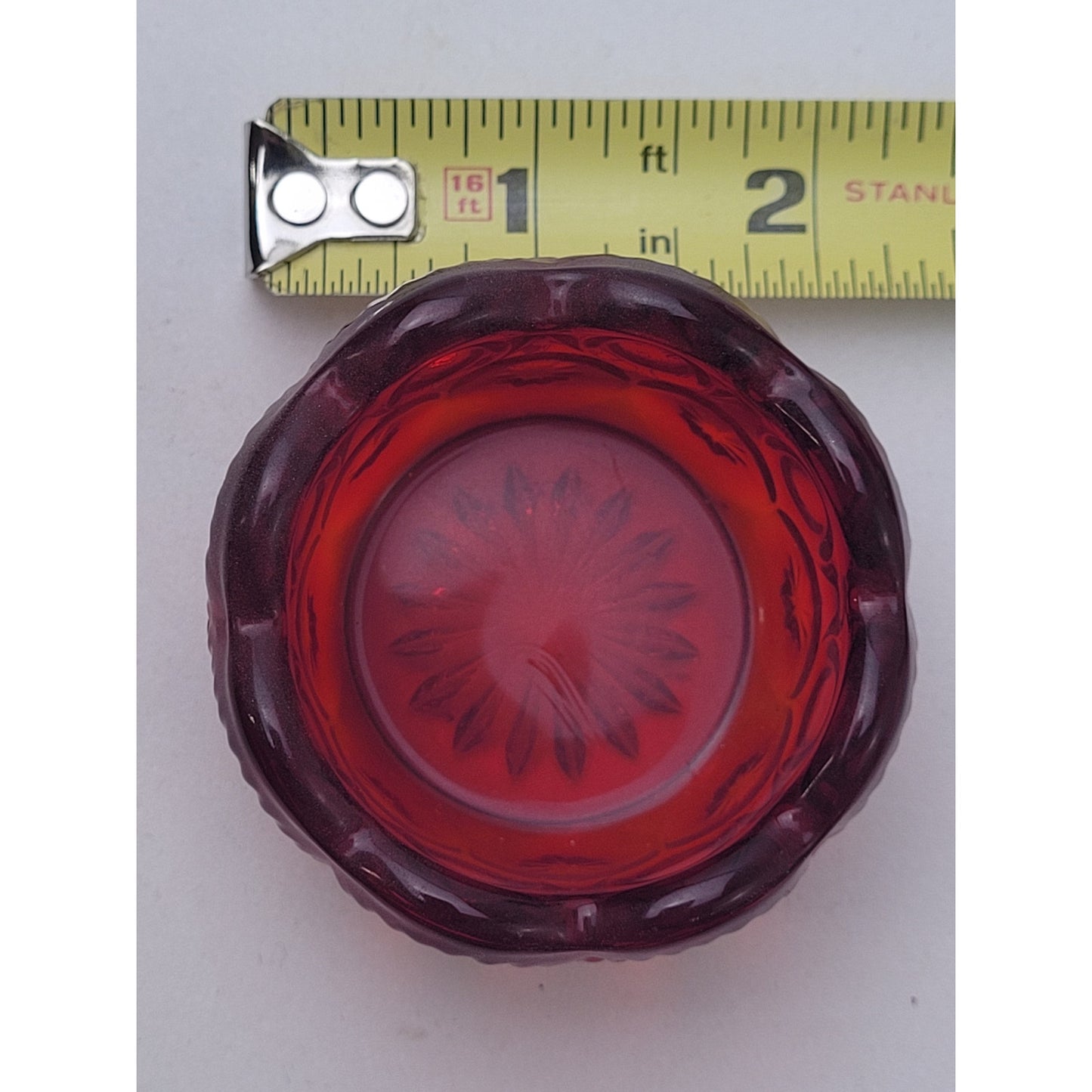 Vintage L.E. Smith Moon & Stars Ruby Red Wine Glasses - Set of 8 + bonus