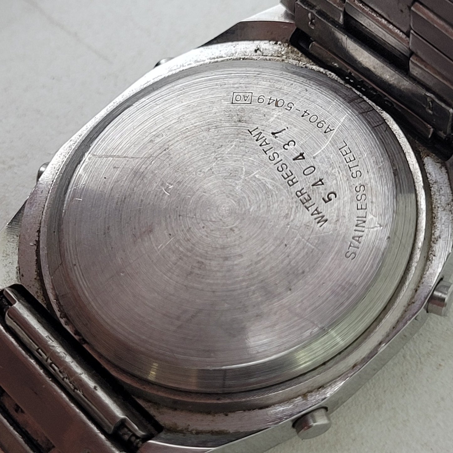 Vintage Seiko Silver A904-5040 Digital Watch | Needs New Battery, Untested