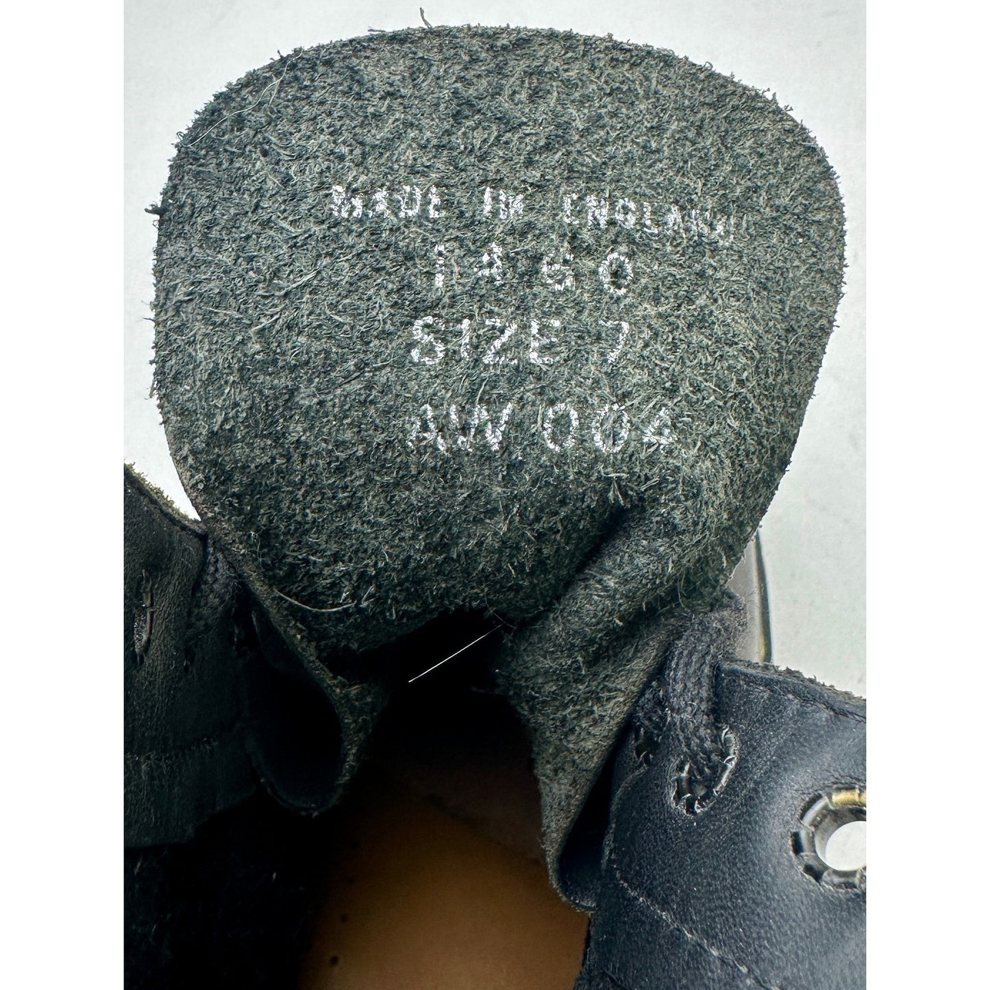 Vintage Dr. Martens 1460 Black Leather 8-Eye Lace Up Boots (Made in England) Men's 7 / Women's 9
