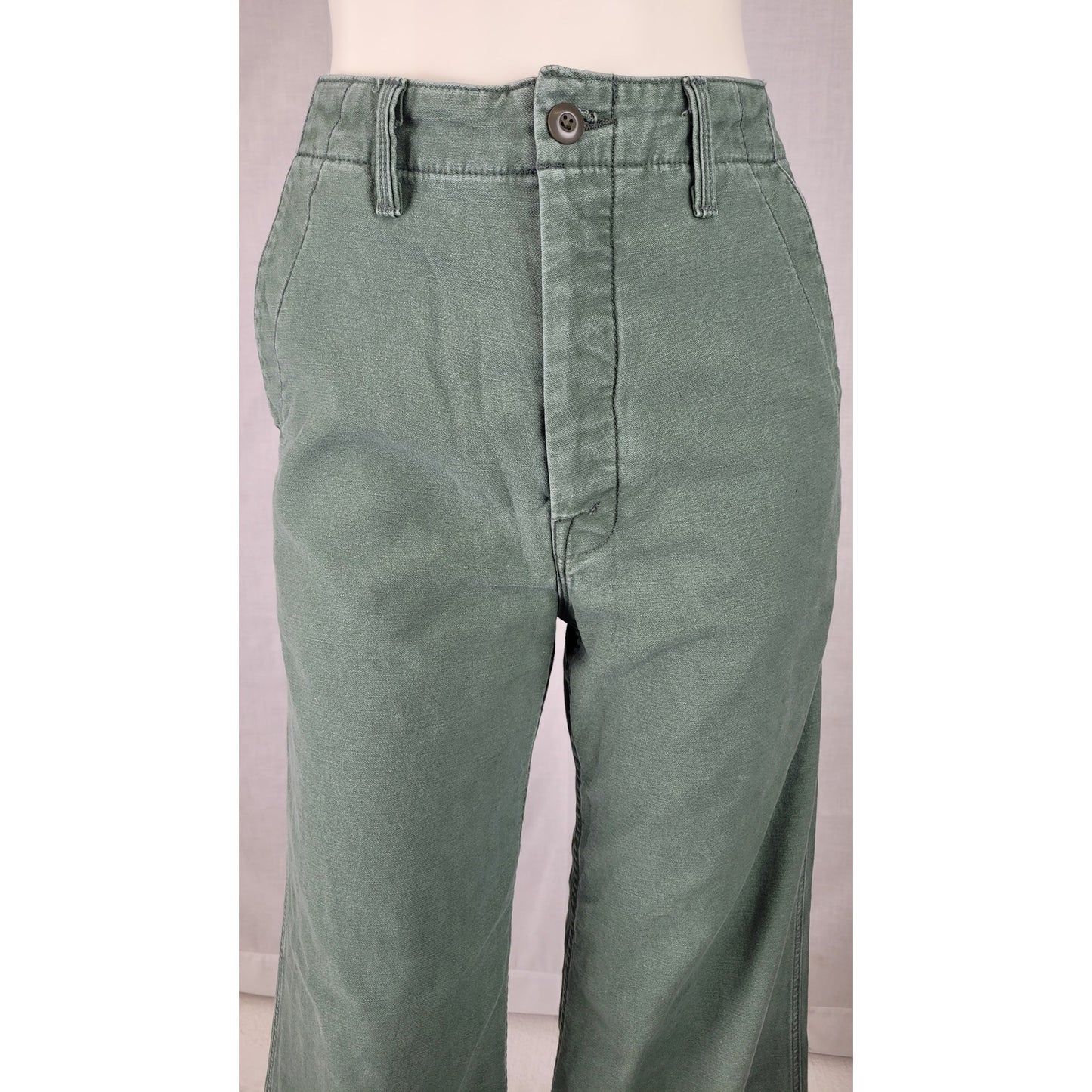Mother Denim "The Major Sneak Roller" Pants High-Rise Wide Leg Button Fly Sz 27