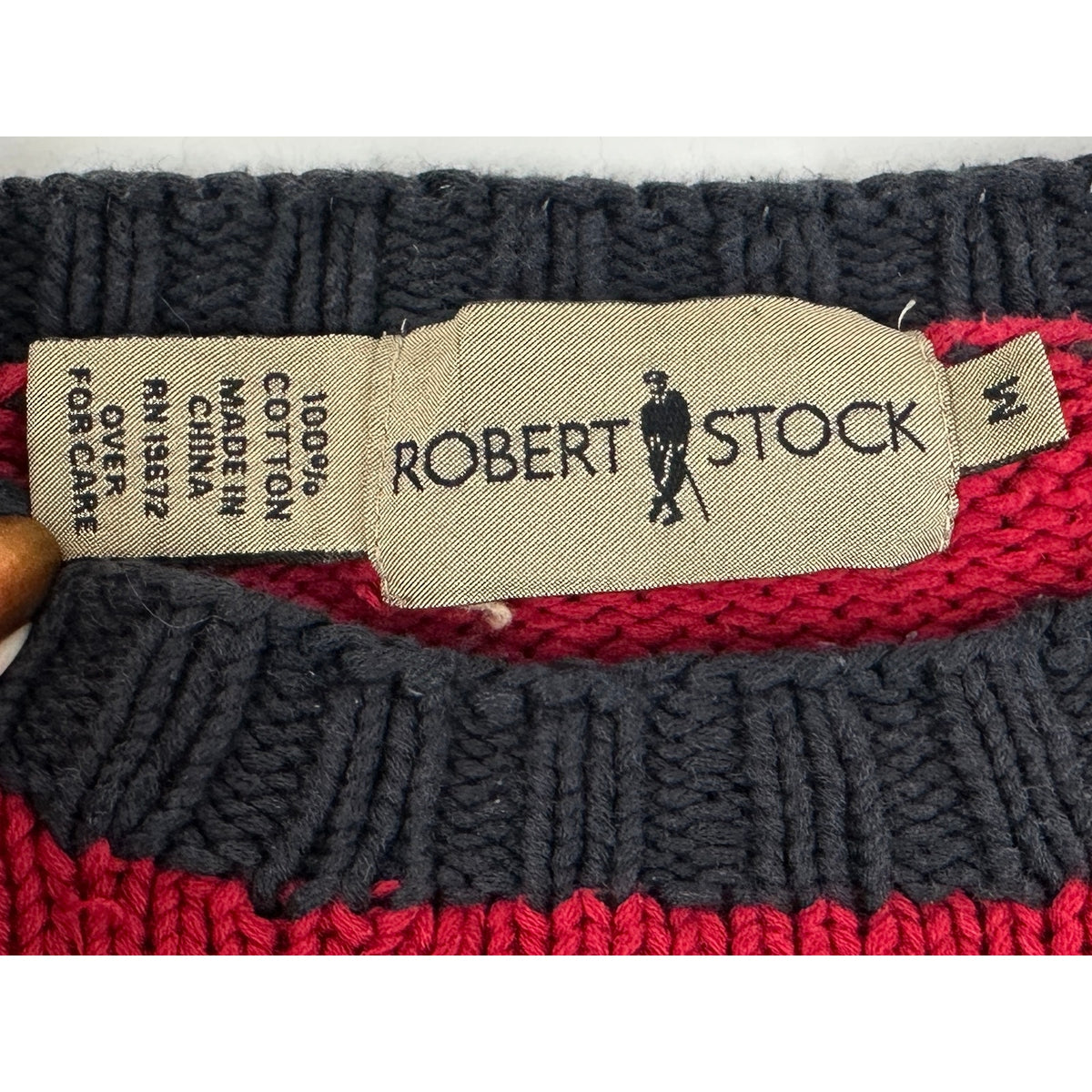 Vintage Robert Stock Bear & Pine Tree Knit Sweater Men's Sz M