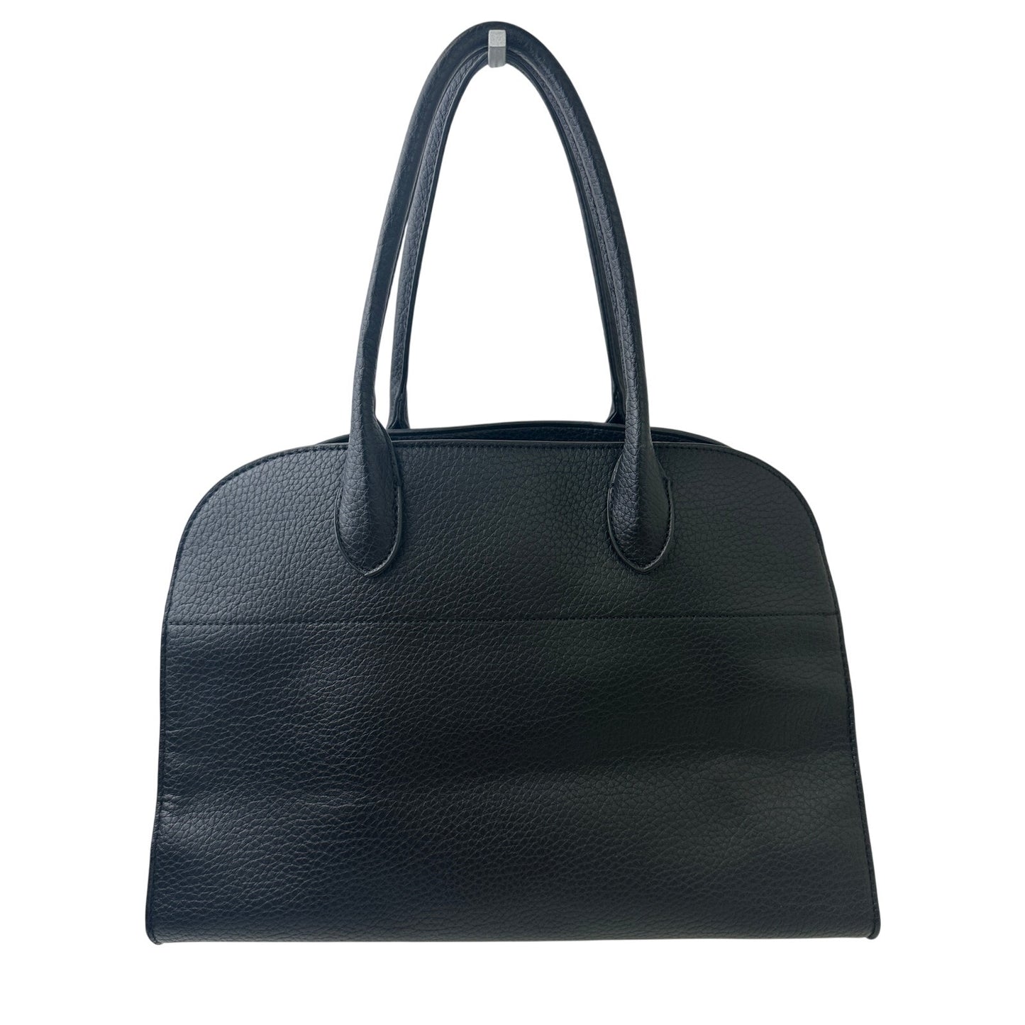Miztique Black Pebbled Vegan Leather Satchel Tote Bag