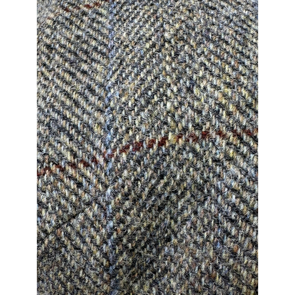 Wigens Harris Gray Tweed Wool Ear Flap Flat Cap (Size 58)