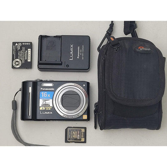 Panasonic Lumix DMC-ZS5 w Battery, Charger, Case, & SD Card | Tested & Working