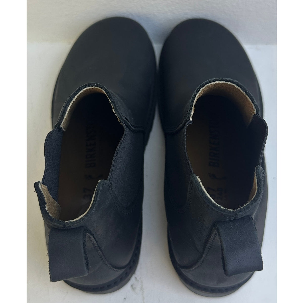 Birkenstock Stalon Black Oiled Nubuck Leather Chelsea Boots Women's Sz 6