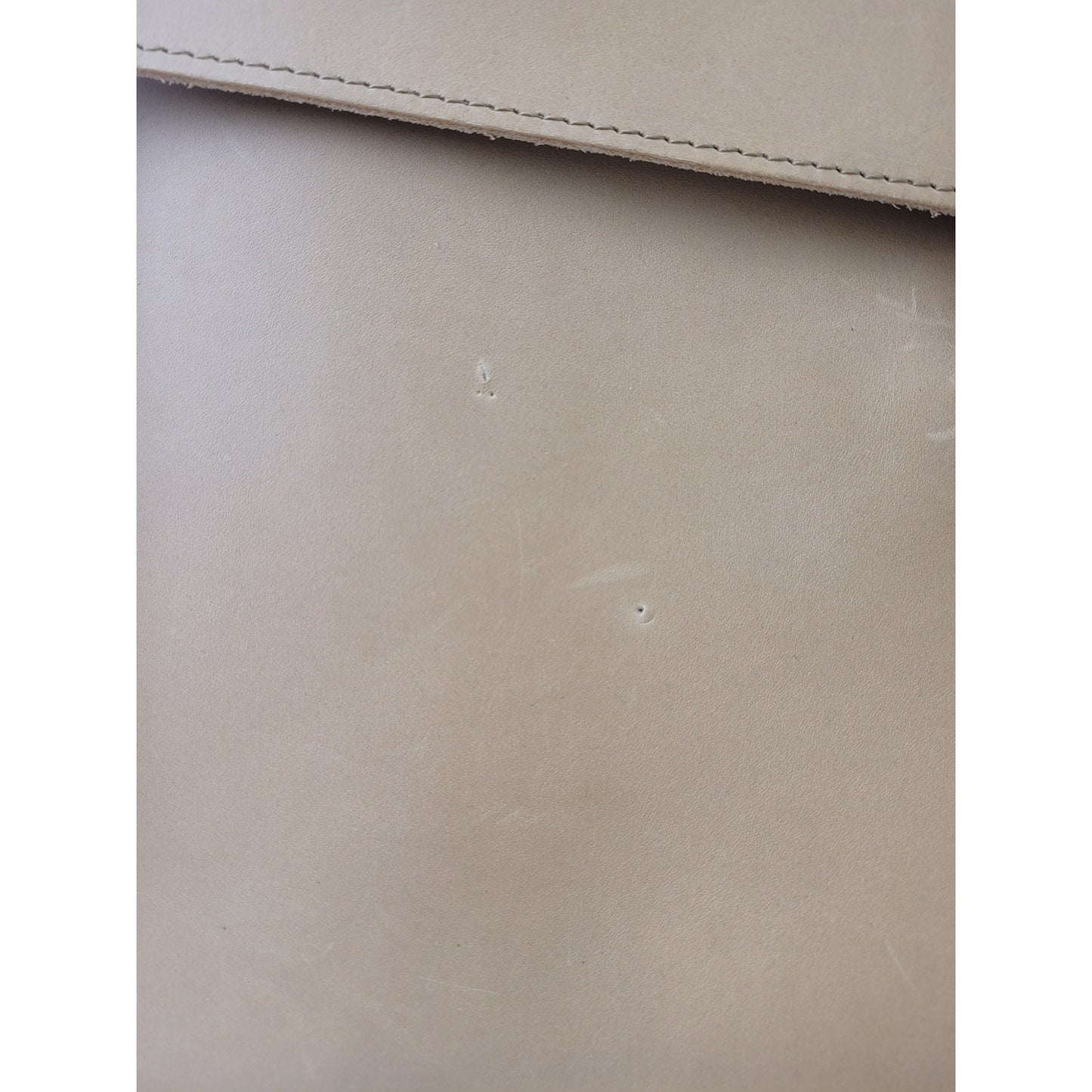 Vintage Rustico Leather Briefcase Messenger Bag Light Brown Made in USA