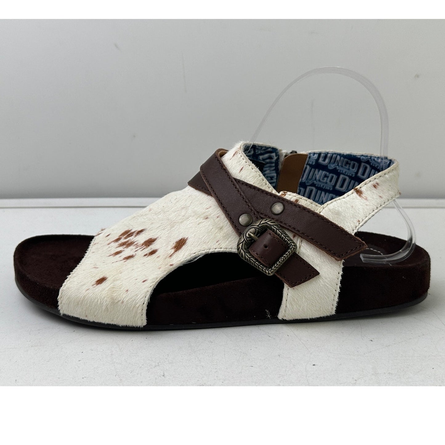 Dingo Savannas Cow Print / Calf Hair Women’s Sandals Sz 9