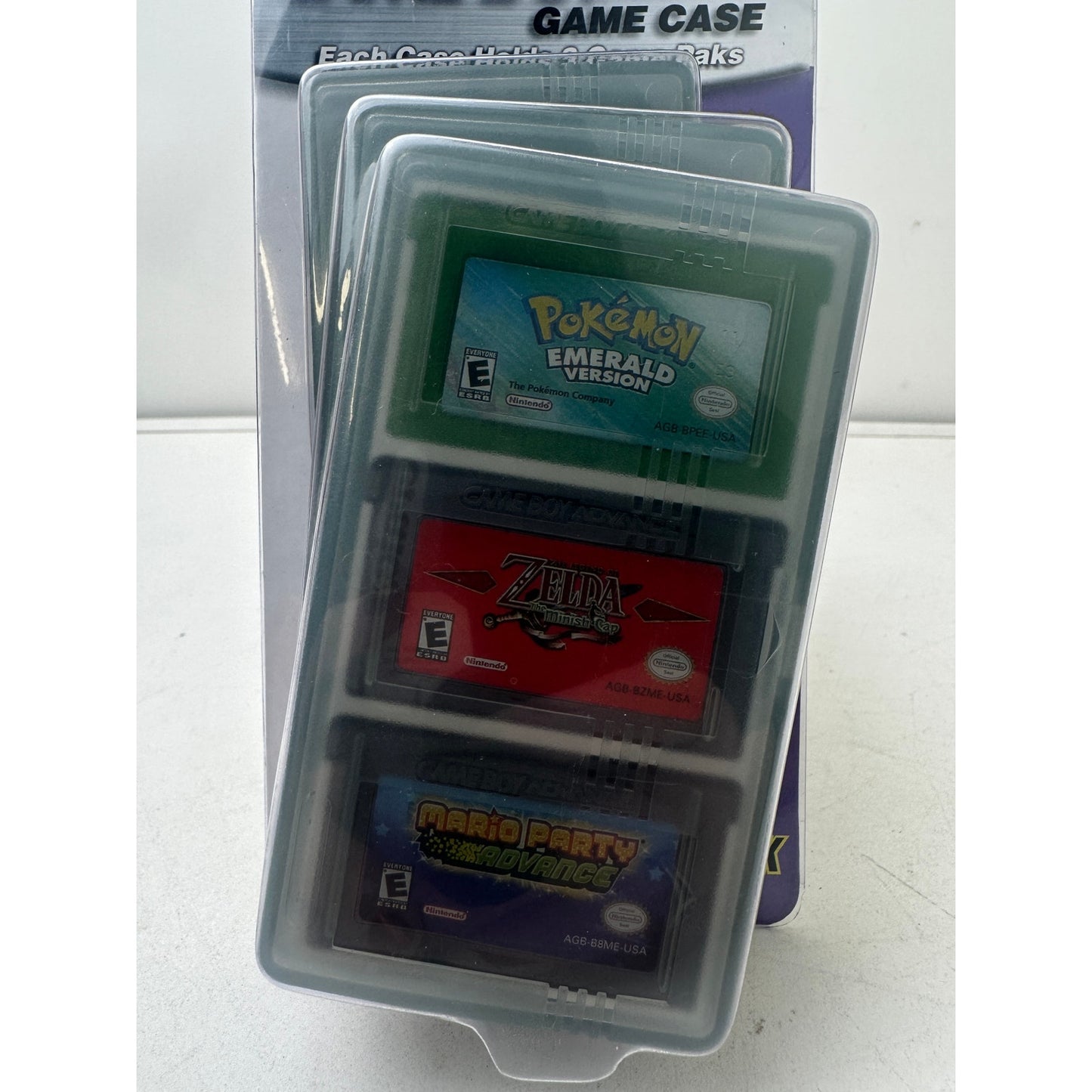 Official Nintendo Game Boy Advance Game Case 3-pack Sealed