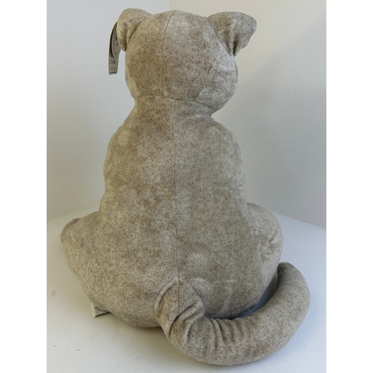 Vintage 2003 Cuddly Quarry Critters Cookie Cat Plush 15" Second Nature Design