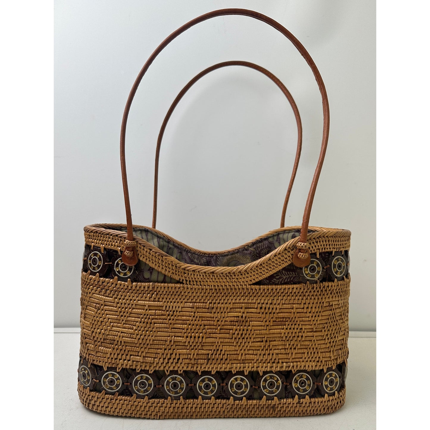 Handwoven Bali Ata Rattan Basket Bag