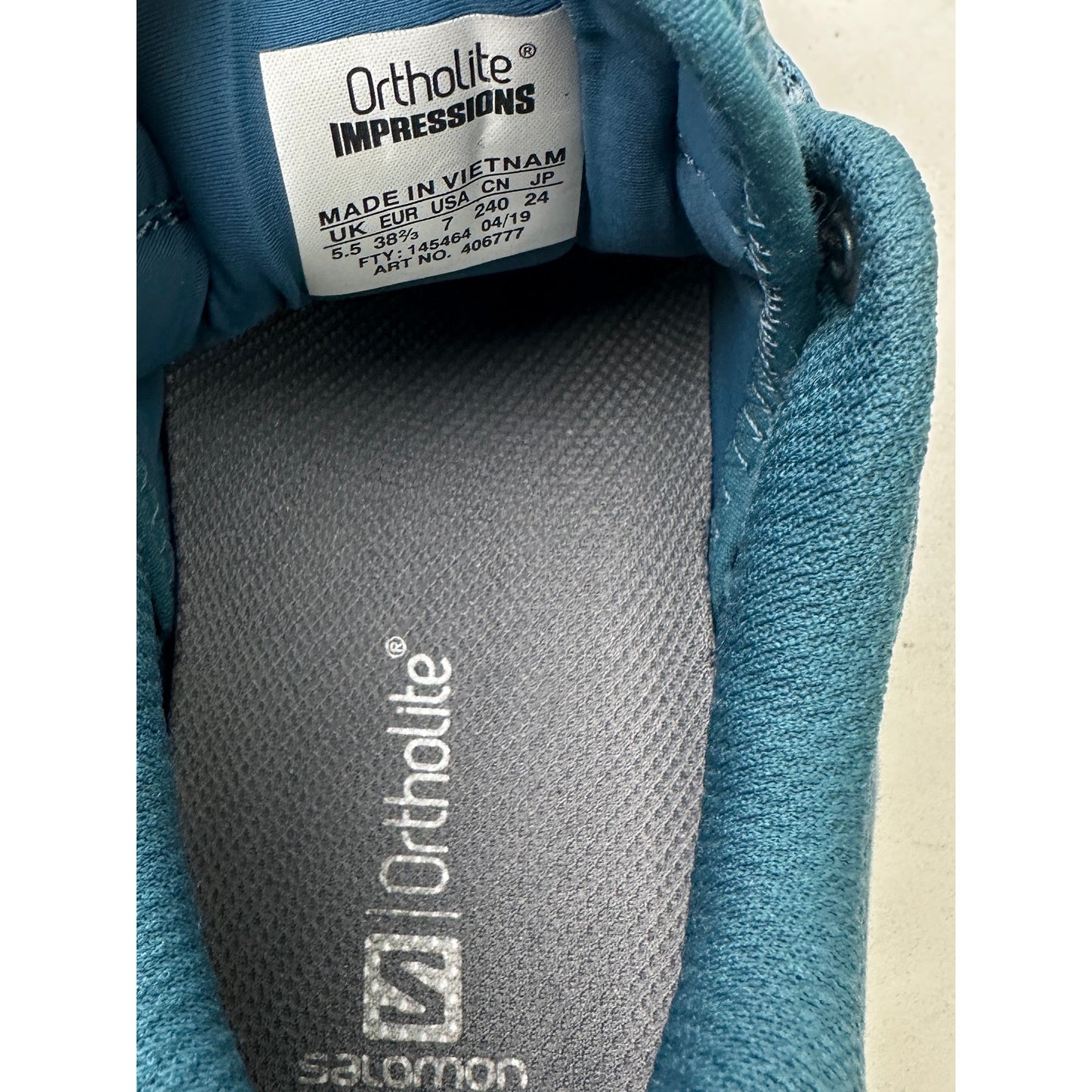 Saloman Sense Ride 2 Vibe Teal Mesh Trail Running Sneakers Women's Sz 7