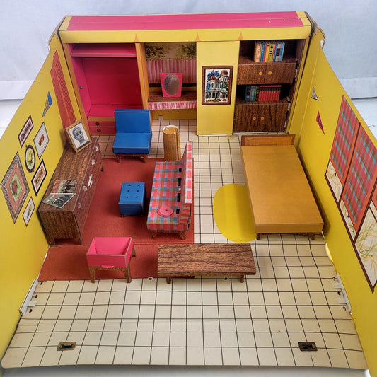 1962 Mattel Vintage Barbie Dream House with Furniture & Accessories
