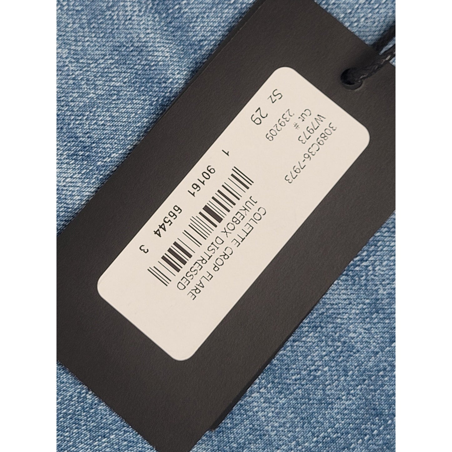 Paige Colette Crop Flare Jukebox Distressed Women's Sz 29 NWT