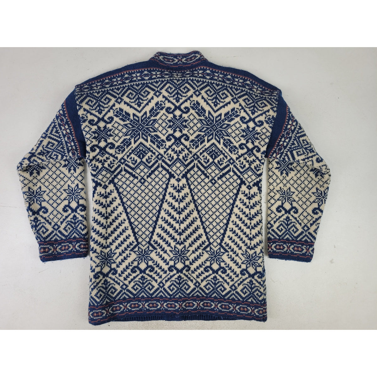 Vintage Norlender Knitwear 100% Wool Nordic Cardigan Sweater Women's Sz M