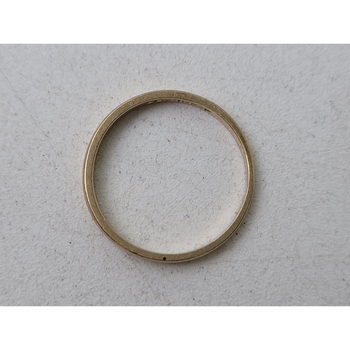 10K Solid Yellow Gold Midi Ring Small Wedding Band | 2mm Wide | Sz 4 | 1 g