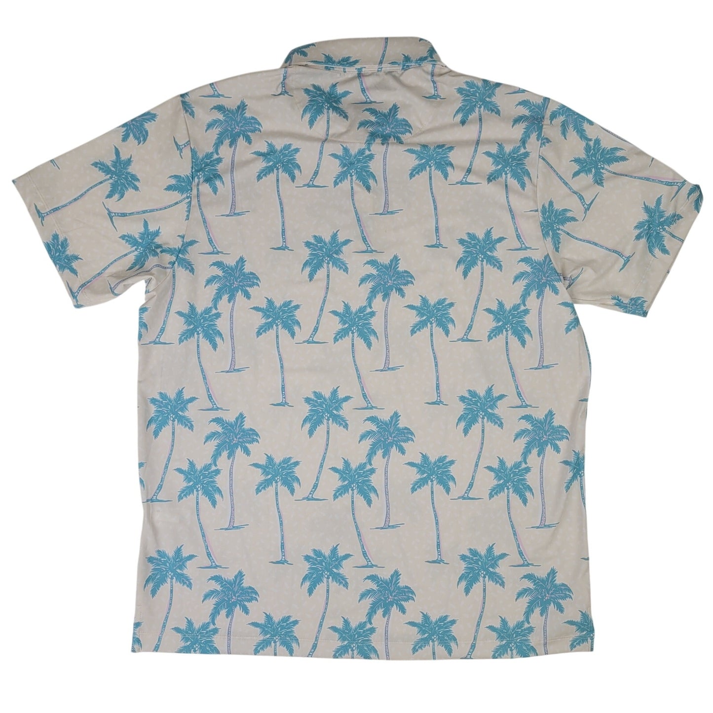 Bad Birdie Chasin' Shades Polo Shirt w Palm Tree Pattern Men's Sz XL NWT