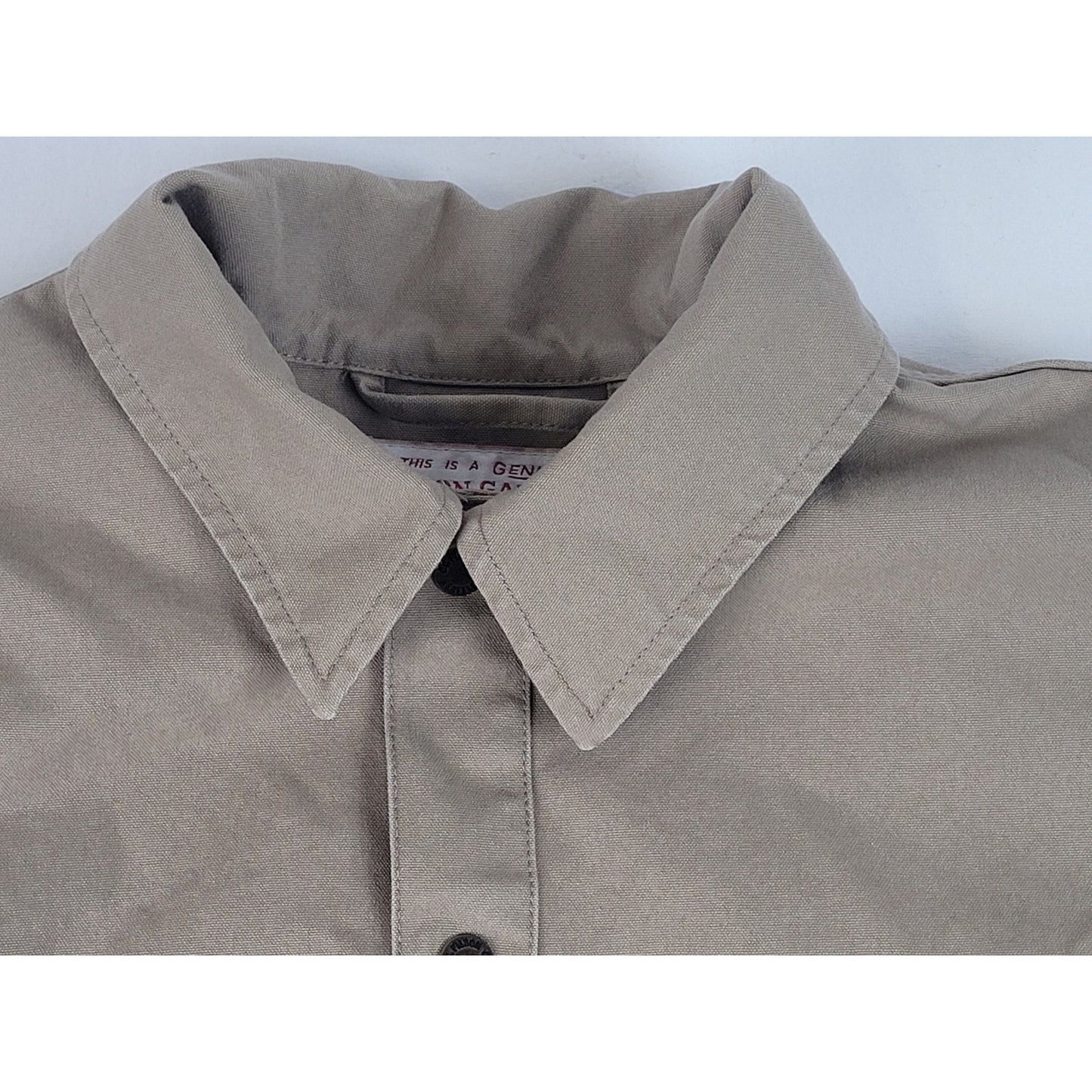 Filson Dry Tin Cruiser Jacket Chore Coat Khaki Canvas Men's Sz XL