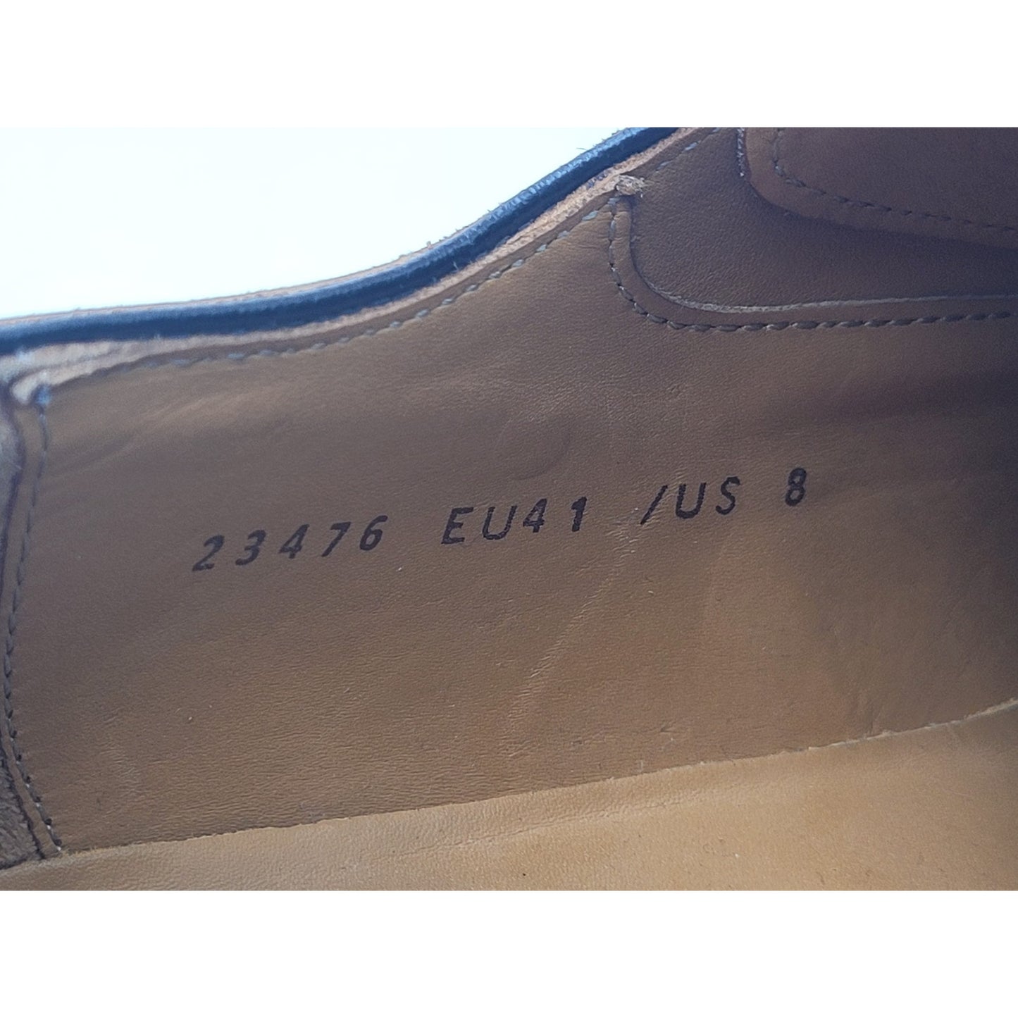 Magnanni Bosca Brown Leather Wingtip Oxford Shoes Men's Sz 8