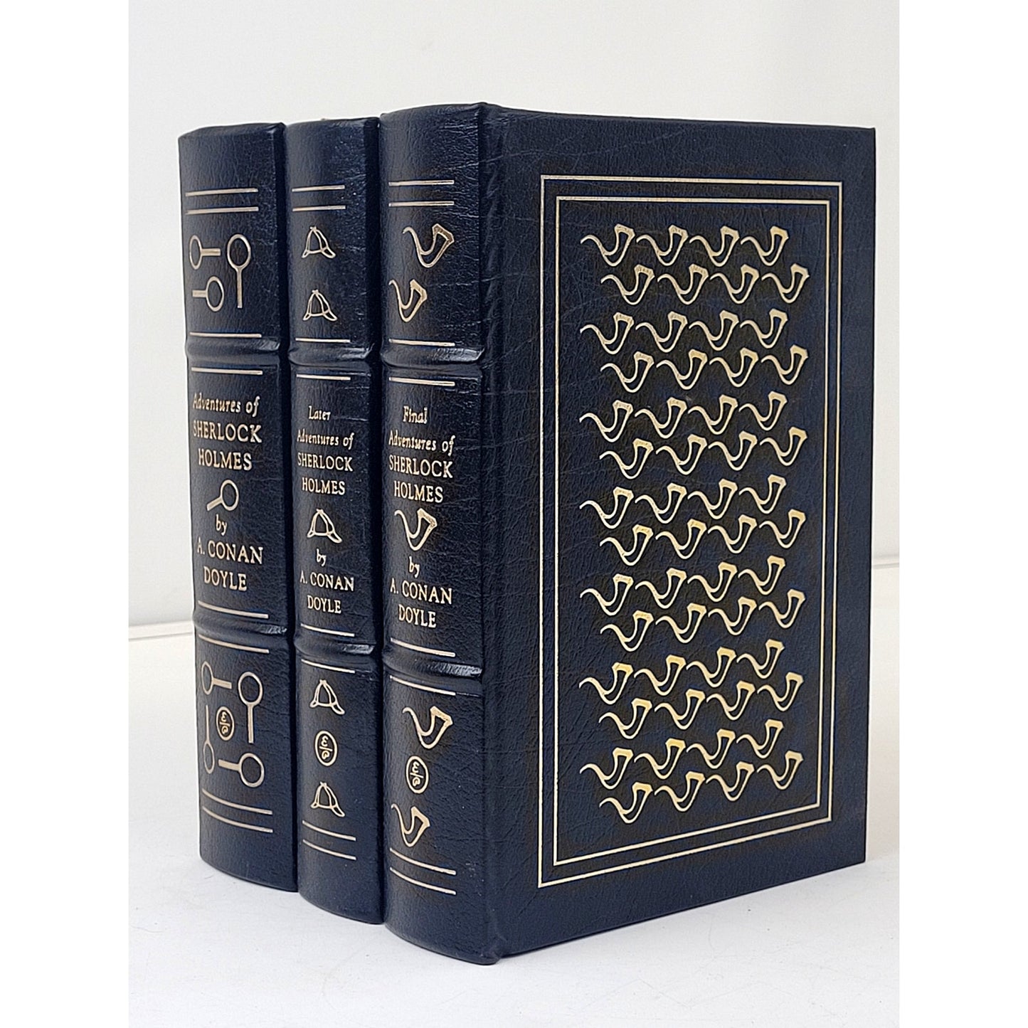 The Adventures of Sherlock Holmes - Easton Press - 3 Volume Set - Like New