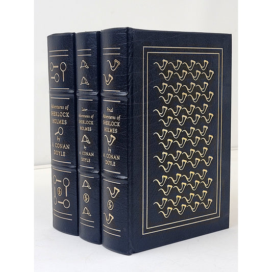 The Adventures of Sherlock Holmes - Easton Press - 3 Volume Set - Like New