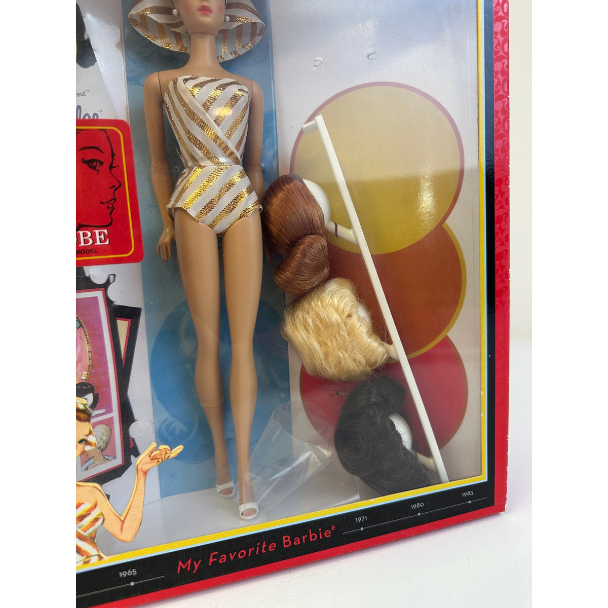 2009 Mattel My Favorite Barbie 1963 Fashion Queen Wig Wardrobe