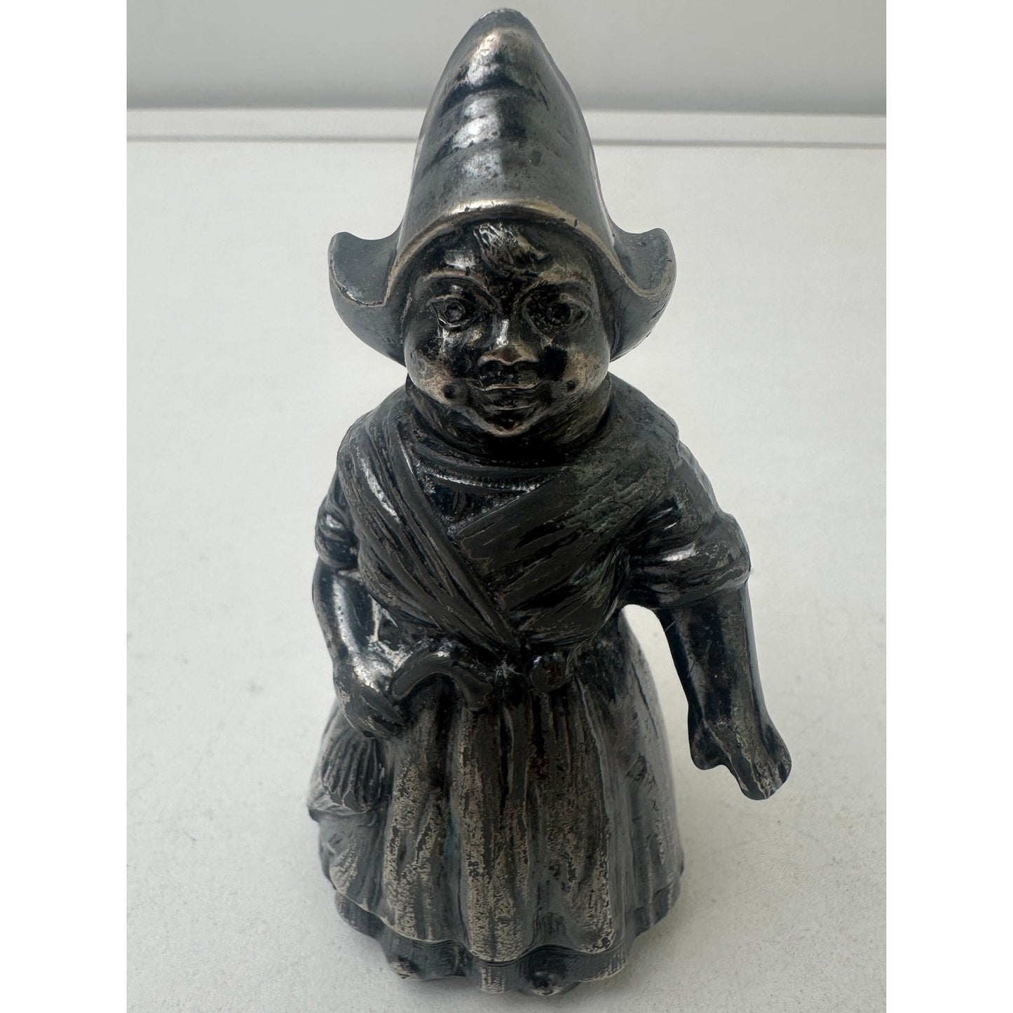 VTG MW Carr Holland Ware Dutch Boy & Girl Plated Salt & Pepper Shakers
