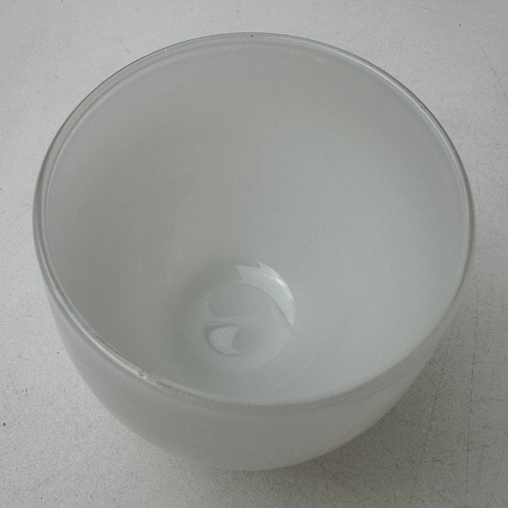 glassybaby Opaque White Hand-Blown Glass Votive Candle Holder