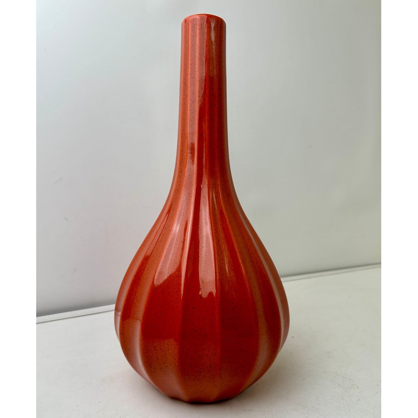 Vintage Royal Haeger Mid-Century Modern Orange Pottery Vase