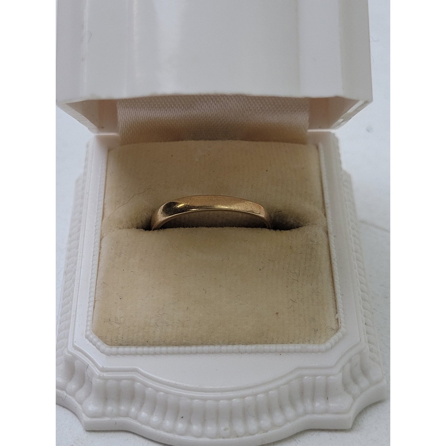 10K Solid Yellow Gold Midi Ring Small Wedding Band | 2mm Wide | Sz 4 | 1 g