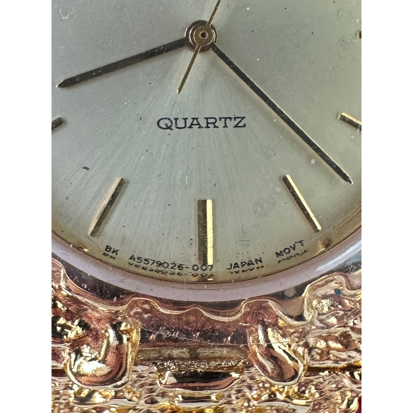 Vintage Orient Gold-Tone Quartz Watch Japan Movement NIB