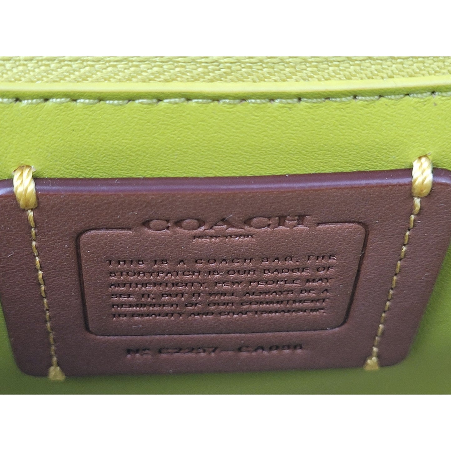Coach Pillow Madison Shoulder Bag 18 w Quilting 7 3/4" x 5 1/4"