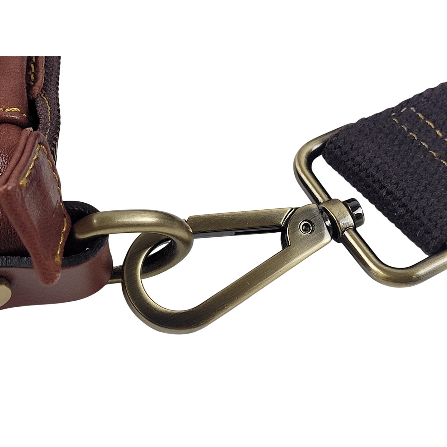 Sundance Soft Cognac Leather Crossbody Hobo Bag Purse Made in Italy