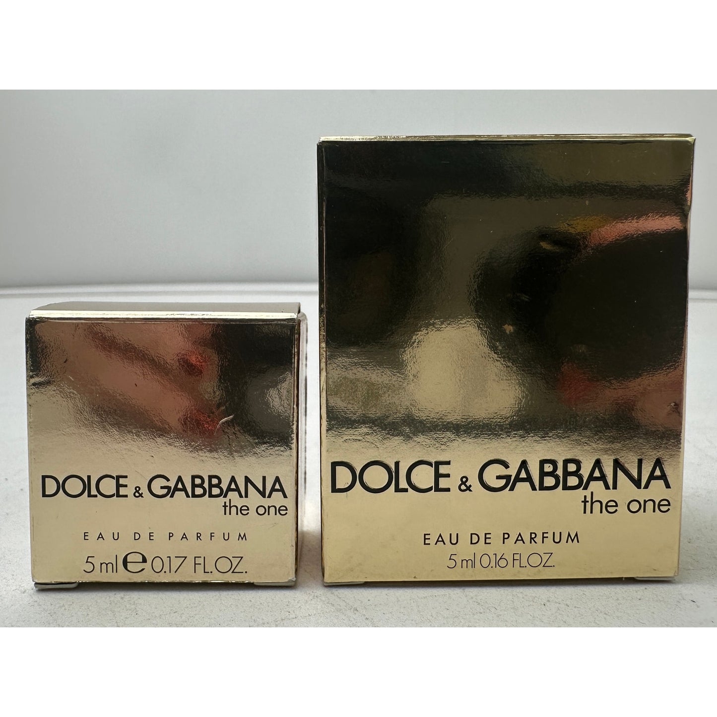 Dolce & Gabbana The One Eau de Parfum 5 ml Miniature Splash Perfume Lot (Set of 2)