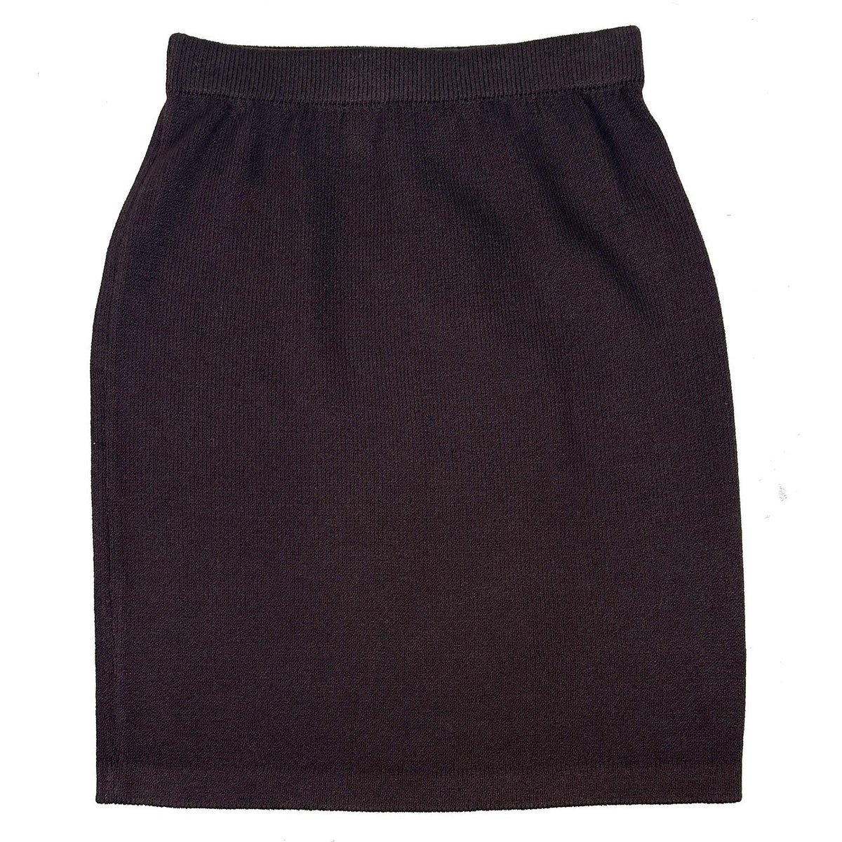 Vintage St. John Collection Chocolate Brown Wool Blend Knit Skirt Sz 2 NWT
