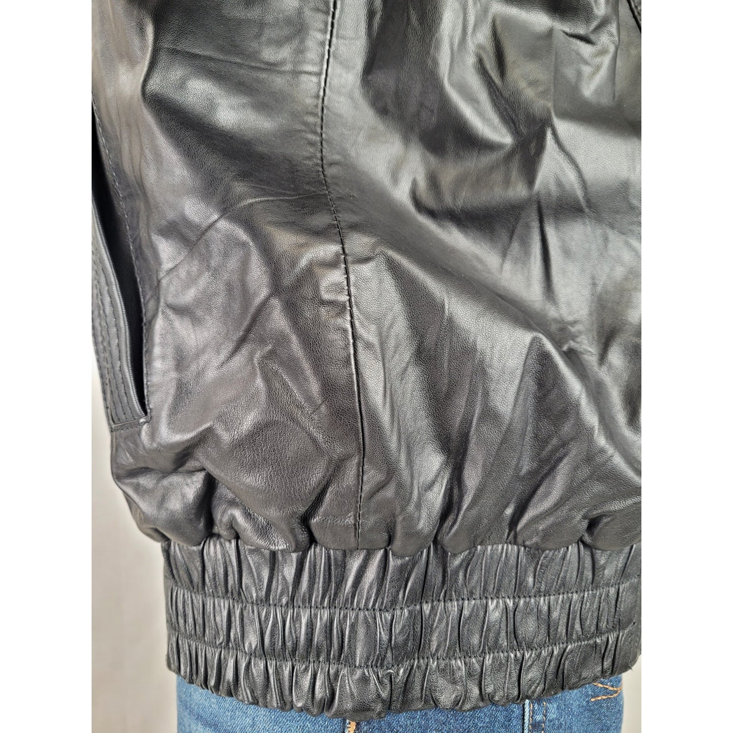 Vintage 80s Scully Leather Bomber Jacket Men's Sz XL