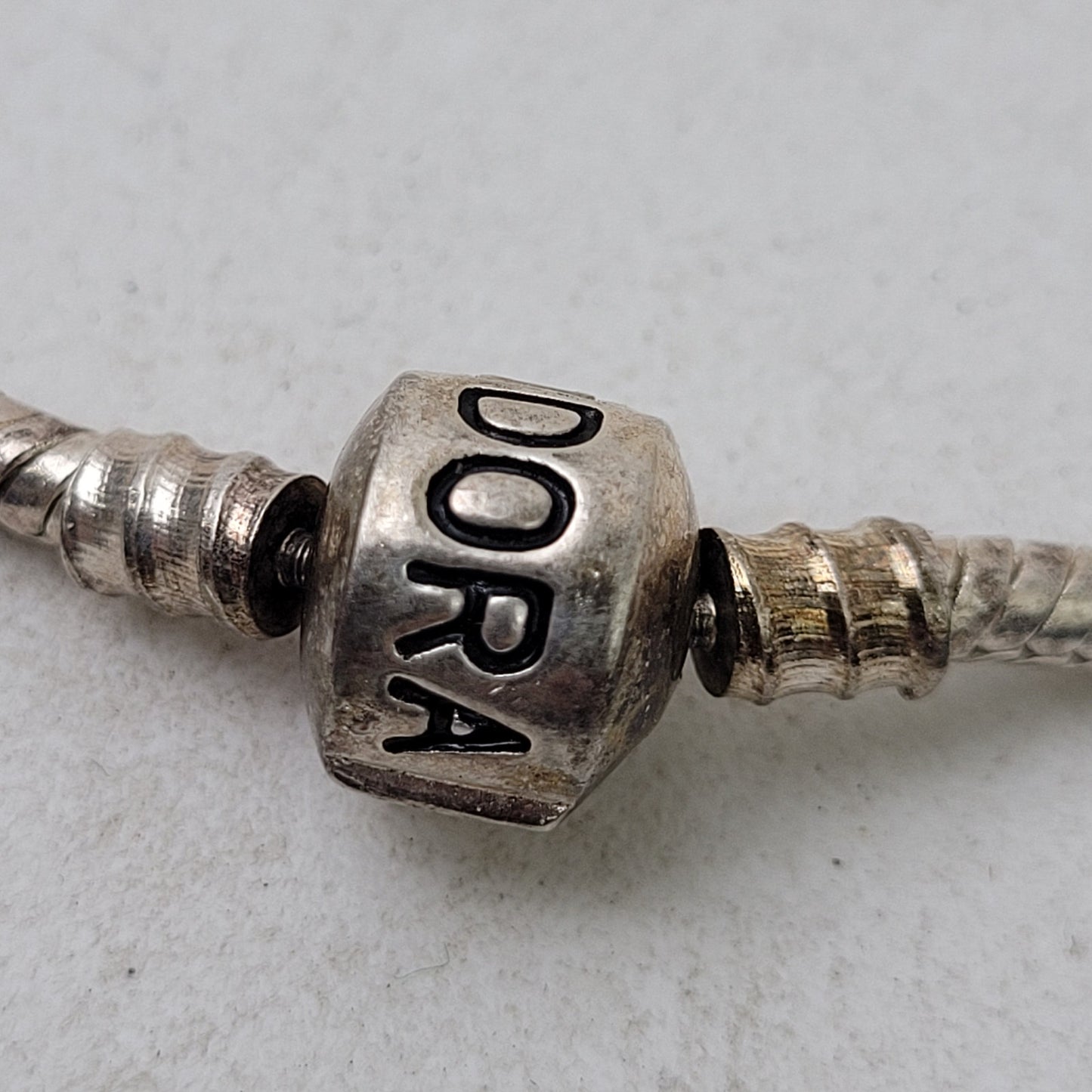 Authentic Pandora Sterling Silver Bracelet 13 Charms | Murano Glass & Metal