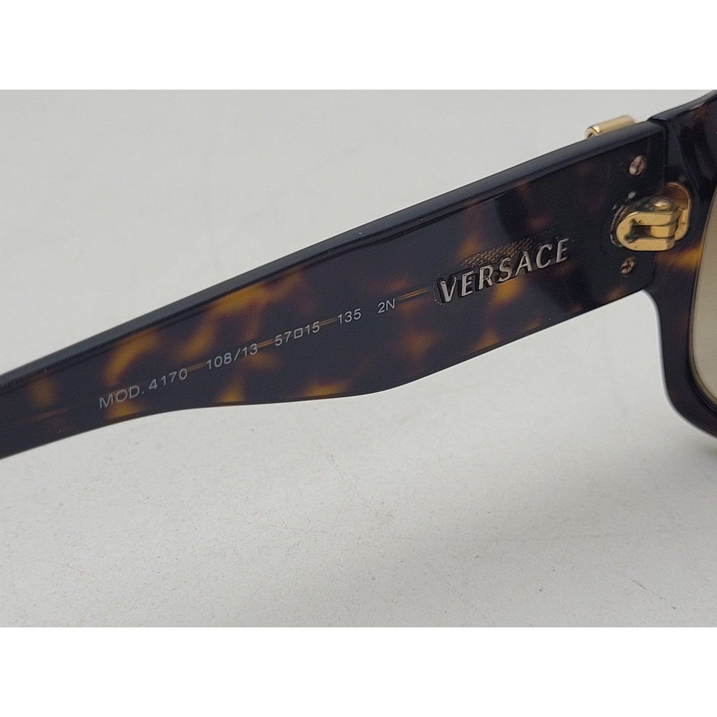 Versace Sunglasses Model #4170 Gold Temple Accent Narrow Frames | Made in Italy